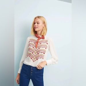 Anthropologie Button Up Top | Size 8 | NWT